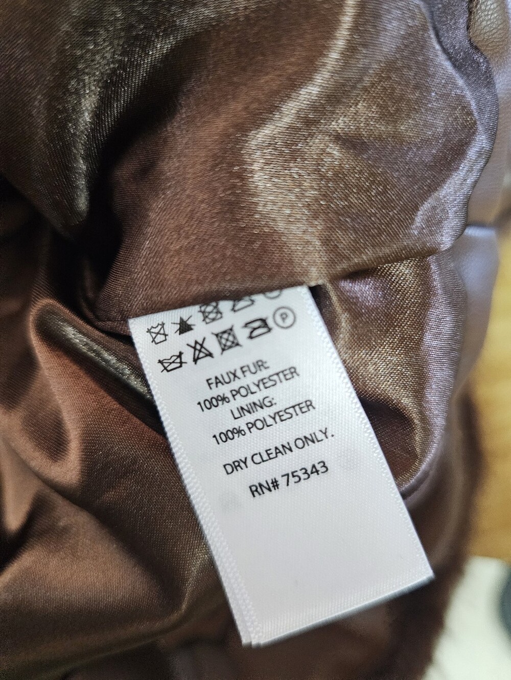 Christian Siriano Faux Fur Coat Womens S Brown Hooded Zip Long Jacket NWT Stunni - Picture 5 of 8